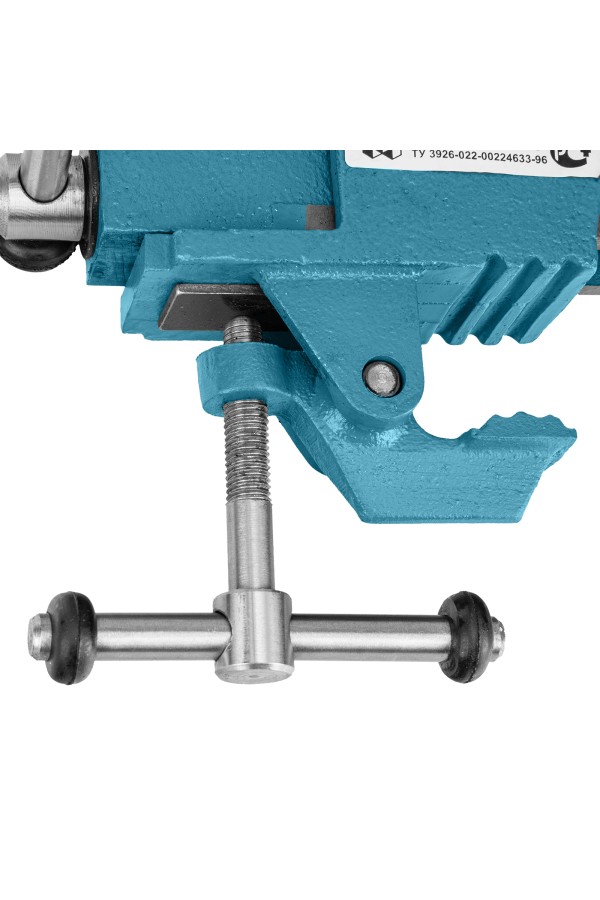 Тиски слесарные, 63 мм, крепление для стола, винтовой зажим (Глазов)