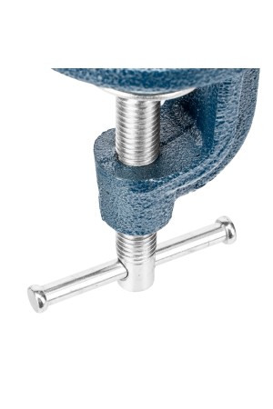 Тиски слесарные, настольные, поворотные, ширина рабочих губок 65 мм, наковальня Сибртех