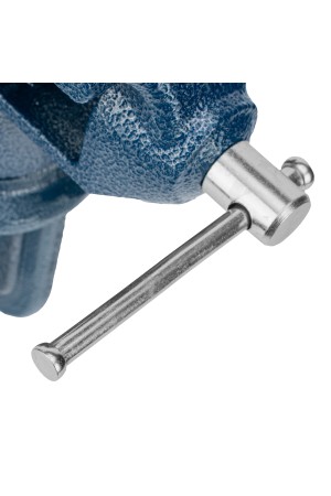 Тиски слесарные, настольные, поворотные, ширина рабочих губок 65 мм, наковальня Сибртех