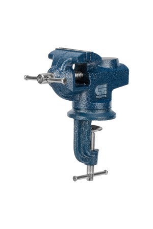 Тиски слесарные, настольные, поворотные, ширина рабочих губок 65 мм, наковальня Сибртех