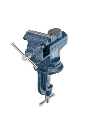 Тиски слесарные, настольные, поворотные, ширина рабочих губок 65 мм, наковальня Сибртех