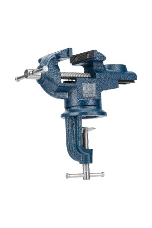 Тиски слесарные, настольные, поворотные, ширина рабочих губок 65 мм, наковальня Сибртех