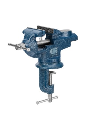 Тиски слесарные, настольные, поворотные, ширина рабочих губок 65 мм, наковальня Сибртех