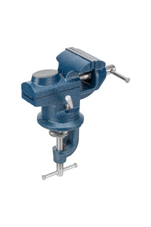 Тиски слесарные, настольные, поворотные, ширина рабочих губок 65 мм, наковальня Сибртех