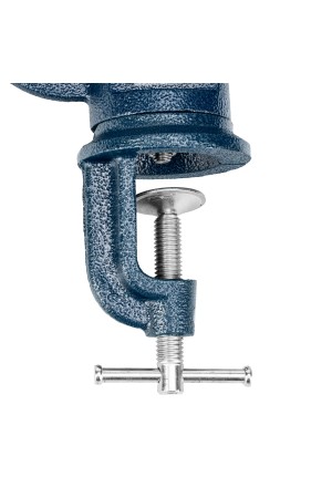 Тиски слесарные, настольные, поворотные, ширина рабочих губок 65 мм, наковальня Сибртех