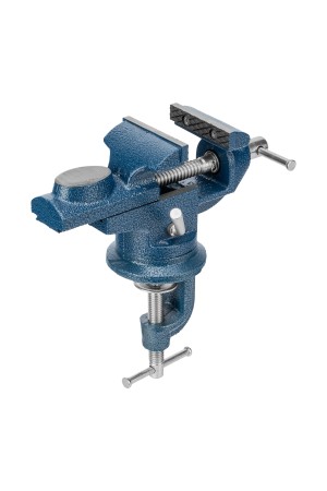 Тиски слесарные, настольные, поворотные, ширина рабочих губок 65 мм, наковальня Сибртех