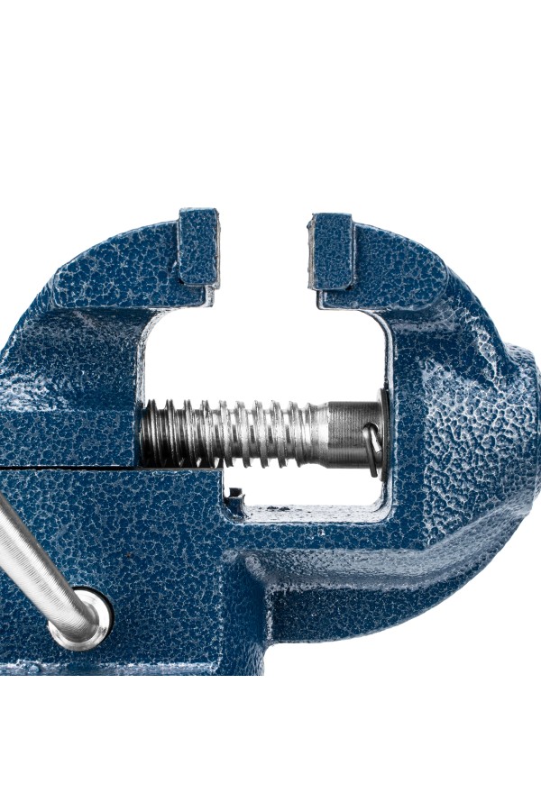 Тиски слесарные, настольные, поворотные, ширина рабочих губок 65 мм, наковальня Сибртех