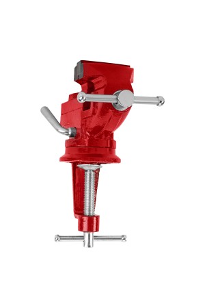 Тиски слесарные, 50 мм, настольные, поворотные, c наковальней MTX