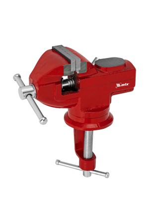Тиски слесарные, 50 мм, настольные, поворотные, c наковальней MTX