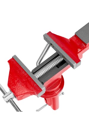 Тиски слесарные, 80 мм, настольные, поворотные, c наковальней MTX