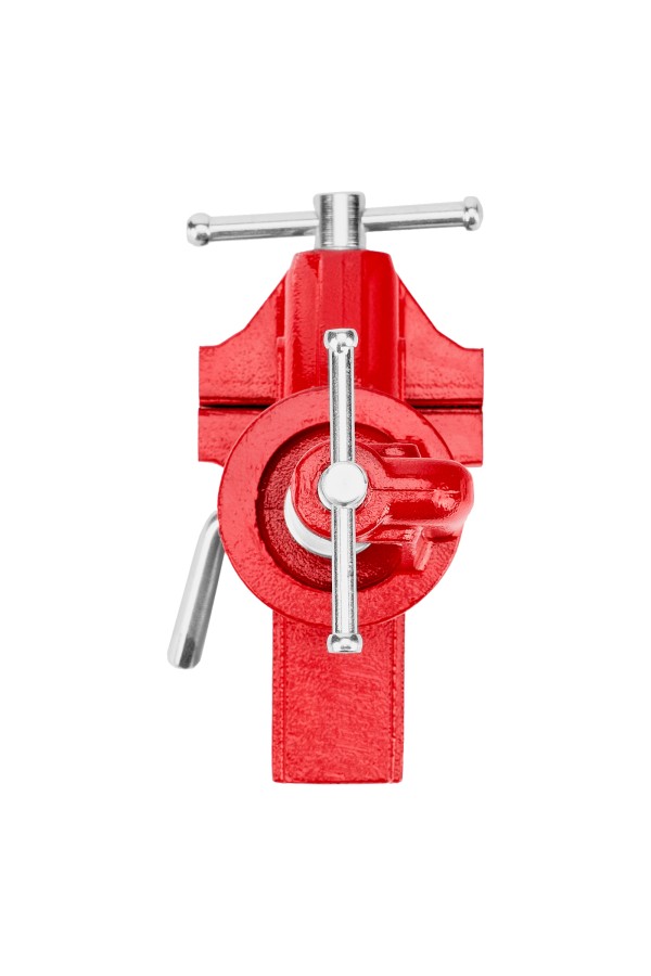 Тиски слесарные, 80 мм, настольные, поворотные, c наковальней MTX