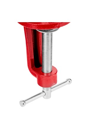 Тиски слесарные, 80 мм, настольные, поворотные, c наковальней MTX