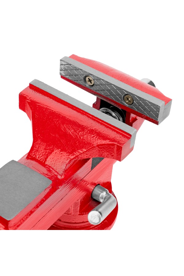 Тиски слесарные, 80 мм, настольные, поворотные, c наковальней MTX