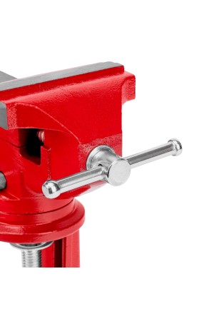 Тиски слесарные, 80 мм, настольные, поворотные, c наковальней MTX