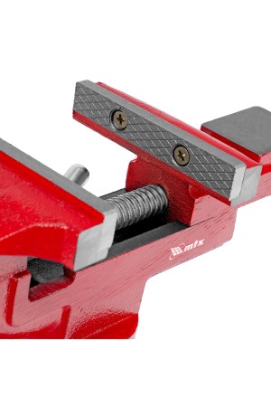 Тиски слесарные, 80 мм, настольные, поворотные, c наковальней MTX