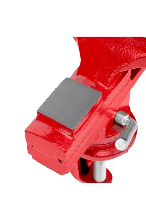 Тиски слесарные, 80 мм, настольные, поворотные, c наковальней MTX