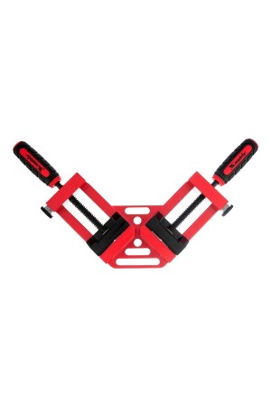 Струбцина угловая, быстрозажимная, 65/65 мм, двухкомпонентные обрезиненные рукоятки Matrix