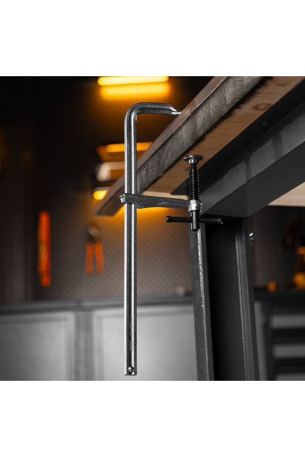 Струбцина F-образная, 80x300мм, кованая Denzel