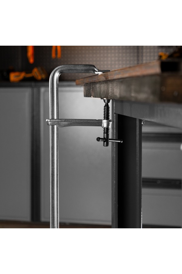 Струбцина F-образная, 80x400мм, кованая Denzel