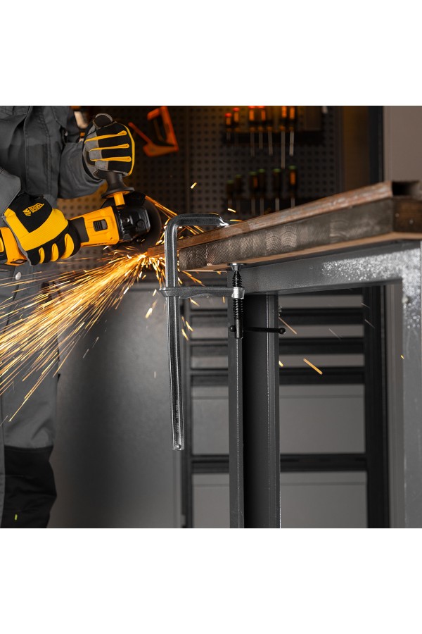 Струбцина F-образная, 120x300мм, кованая Denzel