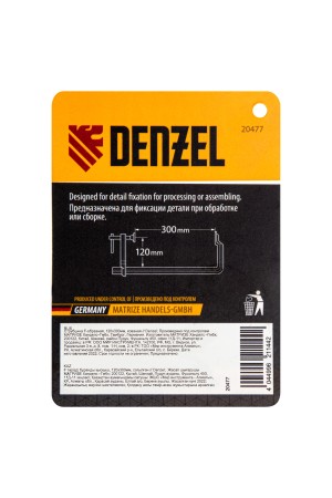 Струбцина F-образная, 120x300мм, кованая // Denzel