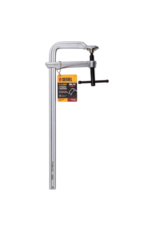 Струбцина F-образная, 120x400мм, кованая Denzel