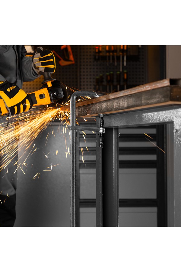 Струбцина F-образная, 120x600мм, кованая Denzel