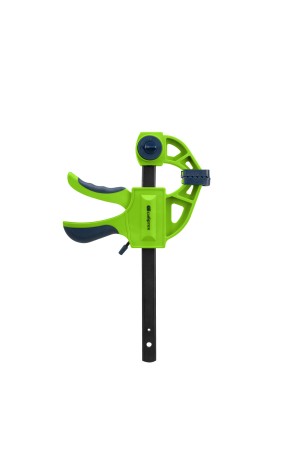 Струбцина F-образная, быстрозажимная, 150 х 70 х 360 мм, пластиковый корпус, фиксатор, двухкомпонентная рукоятка Сибртех