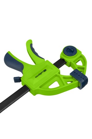 Струбцина F-образная, быстрозажимная, 150 х 70 х 360 мм, пластиковый корпус, фиксатор, двухкомпонентная рукоятка Сибртех