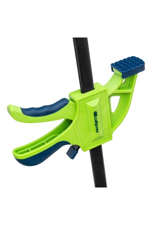 Струбцина F-образная, быстрозажимная, 200 х 70 х 420 мм, пластиковый корпус, фиксатор, двухкомпонентная рукоятка Сибртех