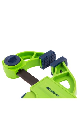 Струбцина F-образная, быстрозажимная, 900 х 70 х 1130 мм, пластиковый корпус, фиксатор, двухкомпонентная рукоятка Сибртех