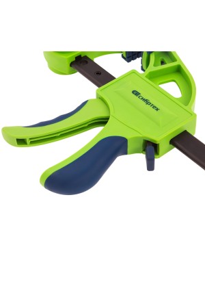 Струбцина F-образная, быстрозажимная, 900 х 70 х 1130 мм, пластиковый корпус, фиксатор, двухкомпонентная рукоятка Сибртех