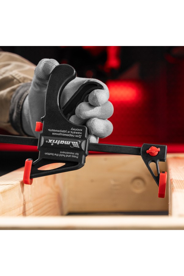 Струбцина универсальная, быстрозажимная, F-образная, 450 х 565 х 45 мм, пластиковый корпус Matrix