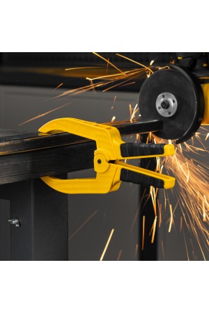 Струбцина клещеобразная, удлиненная 75 х 110 мм двухкомпонентные рукоятки Denzel