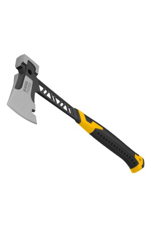 Топор цельнокованый 600 г, двухкомпонентная обрезиненная рукоятка Denzel