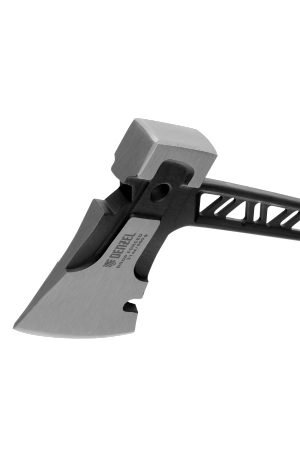 Топор цельнокованый 600 г, двухкомпонентная обрезиненная рукоятка Denzel