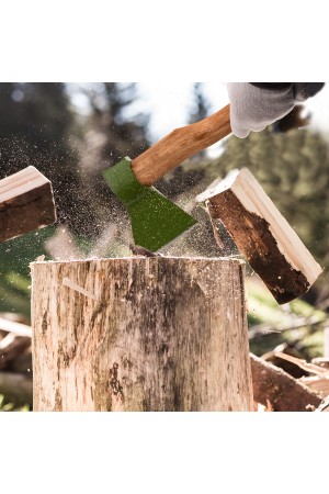 Топор кованный, в сборе, 600/850 г, деревянное топорище, 400 мм, Б1 Сибртех