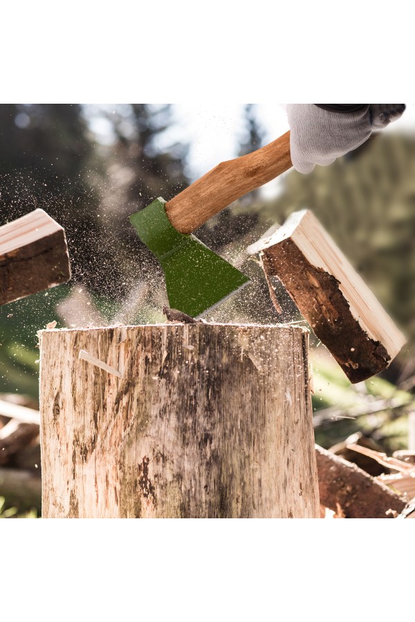 Топор кованный, в сборе, 1200/1550 г, деревянное топорище, 500 мм, Б3 Сибртех