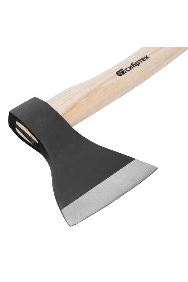 Топор ТП11-10, 1000 г, в сборе, кованый, деревянное топорище Сибртех