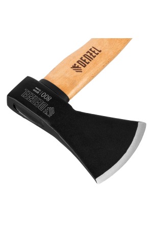 Топор, 800 г, кованый, буковое топорище Denzel