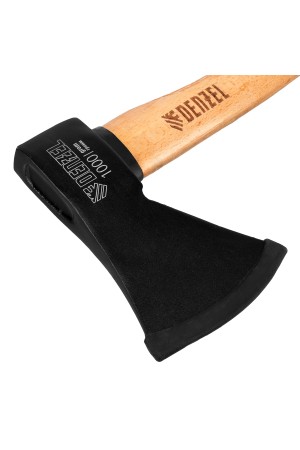 Топор, 1000 г, кованый, буковое топорище Denzel