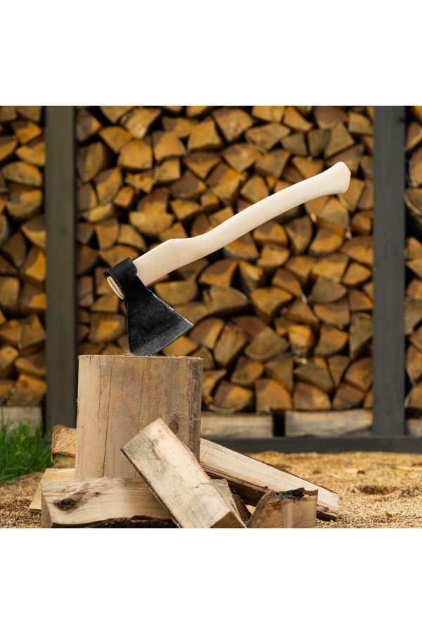 Топор кованный, в сборе, 890/1200 г, деревянное топорище, 500 мм, АО,