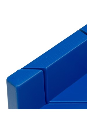 Стусло пластиковое, синее, 4 угла для запила, пила 450 мм Сибртех