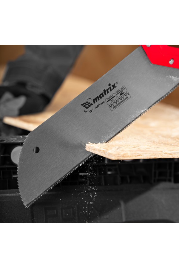 Пила для фанеры с запилом, 330 мм, двухкомпонентная рукоятка Matrix