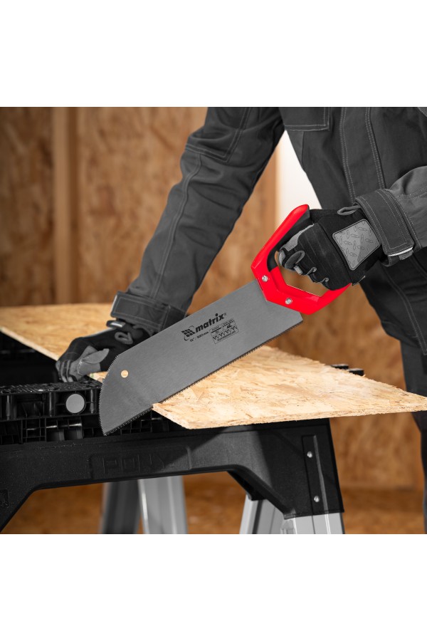 Пила для фанеры с запилом, 330 мм, двухкомпонентная рукоятка Matrix