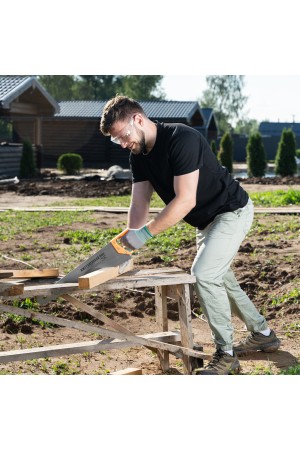 Ножовка по дереву, 500 мм, шаг зубьев 8 мм, пластиковая рукоятка (Ижевск) Россия