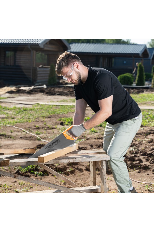 Ножовка по дереву, 500 мм, шаг зубьев 6.5 мм, пластиковая рукоятка