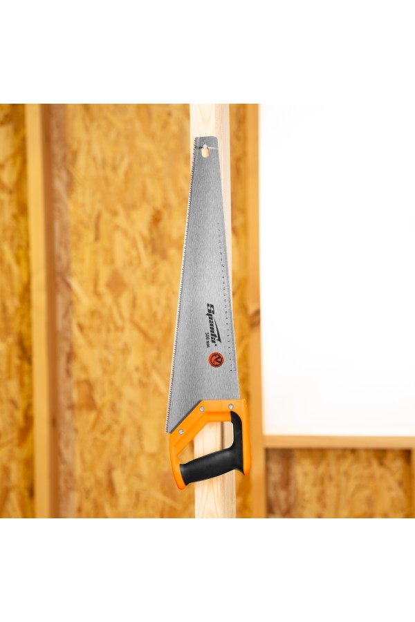 Ножовка по дереву, 500 мм, 7-8 TPI, зуб 2D, каленый зуб, двухкомпонентная рукоятка Sparta