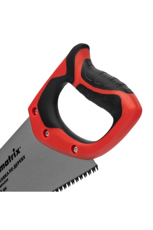 Ножовка по дереву, 400 мм, 7-8 TPI, зуб-3D, каленый зуб, двухкомпонентная рукоятка Matrix