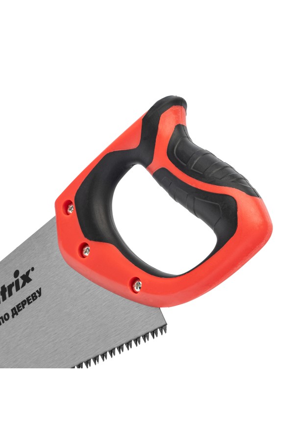 Ножовка по дереву, 450 мм, 7-8 TPI, зуб-3D, каленый зуб, двухкомпонентная рукоятка Matrix